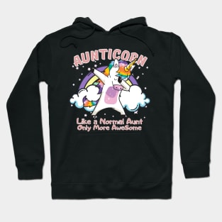 Aunticorn Like a Normal Aunt But More Awesome Hoodie